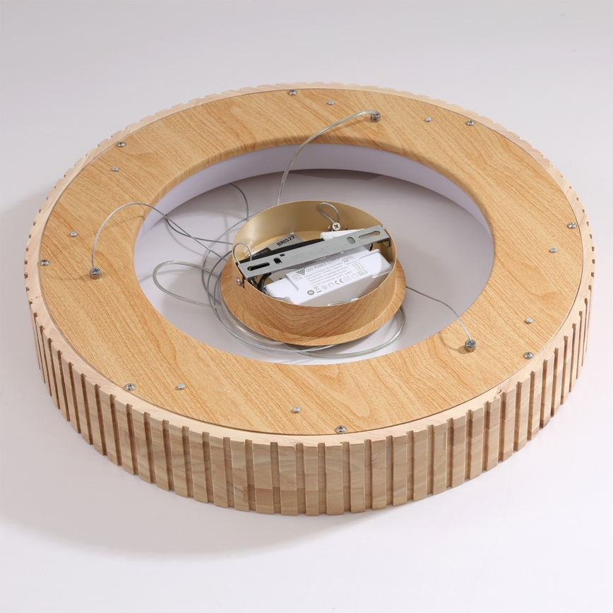 Brilagi - Κρεμαστό φωτιστικό LED με καλώδιο FALCON WOOD MODERN LED/30W/230V 3000/4000/6000K διάμ. 45 cm ξύλινο