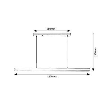 Brilagi - Κρεμαστό φωτιστικό LED με καλώδιο AXIS LED/30W/230V 120 cm μαύρο