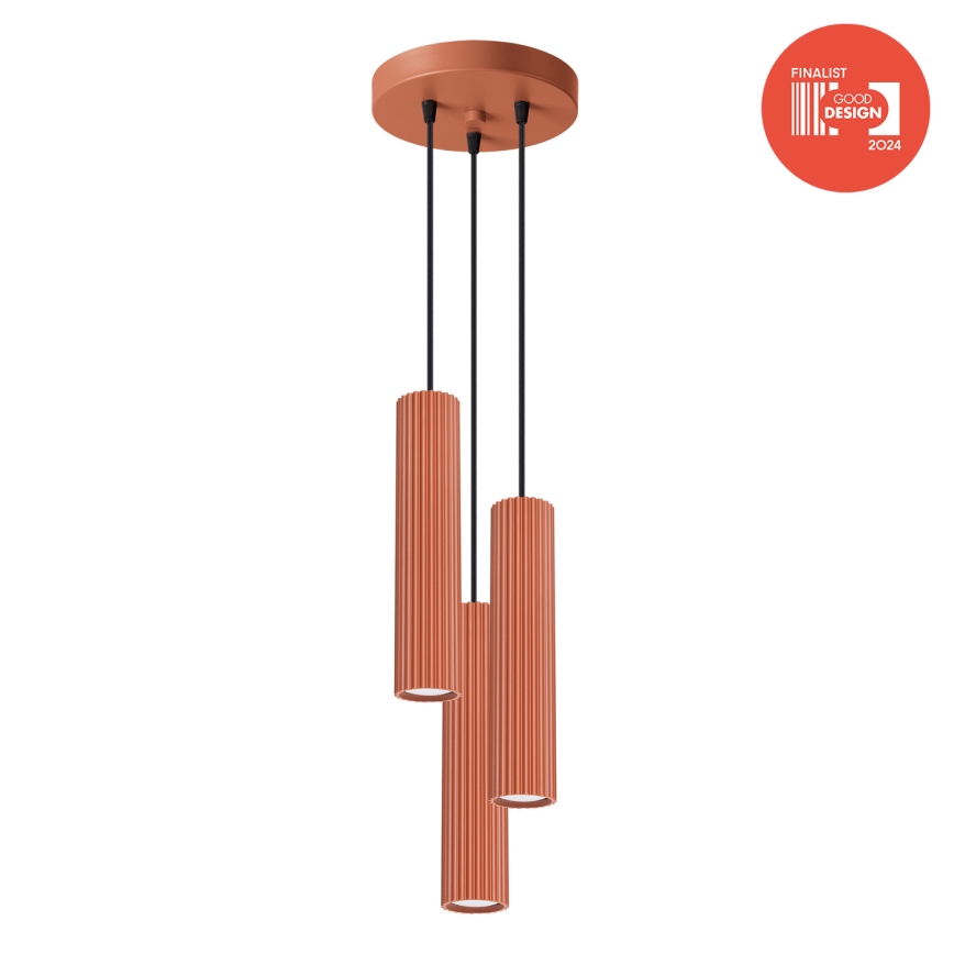 Brilagi - Κρεμαστό φωτιστικό LED με καλώδιο ανάρτησης CRESTO 3xGU10/10W/230V κόκκινο