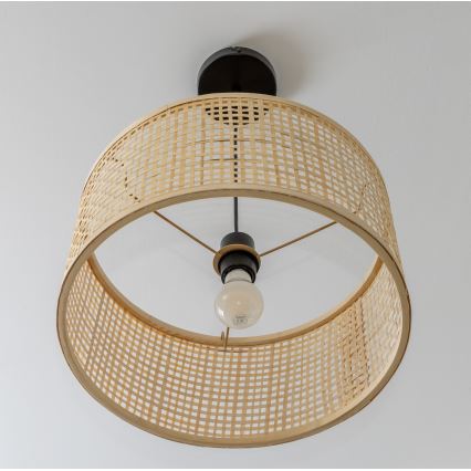 Brilagi - Κρεμαστό φωτιστικό LED με καλώδιο CERIA BOHO 1xE27/40W/230V Ø 40 εκ. μπαμπού