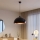 Brilagi - Κρεμαστό φωτιστικό LED με καλώδιο METALO 1xE27/40W/230V, διάμ. 40 cm, μαύρο/χάλκινο