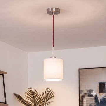 Brilagi - Κρεμαστό φωτιστικό LED με καλώδιο NUBILA 1xE27/60W/230V Ø 14 εκ. κόκκινο/λευκό
