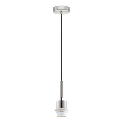 Brilagi - Κρεμαστό φωτιστικό LED με καλώδιο NUBILA 1xE27/60W/230V Ø 14 εκ. μαύρο/ανοιχτό γκρι