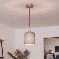 Brilagi - Κρεμαστό φωτιστικό LED με καλώδιο NUBILA 1xE27/60W/230V διάμ. 14 cm κόκκινο/ανοιχτό γκρι