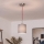 Brilagi - Κρεμαστό φωτιστικό LED με καλώδιο NUBILA 1xE27/60W/230V διάμ. 14 cm κόκκινο/ανοιχτό γκρι