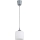 Brilagi - Κρεμαστό φωτιστικό LED με καλώδιο RETRO GLASS 1xE27/60W/230V Ø 10 cm ασημί/λευκό