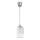 Brilagi - Κρεμαστό φωτιστικό LED με καλώδιο RETRO GLASS 1xE27/60W/230V Ø 14 cm ασημί/λευκό