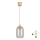 Brilagi - Κρεμαστό φωτιστικό LED με καλώδιο RETRO GLASS 1xE27/60W/230V Ø 14 εκ. μπεζ/καπνιστό γκρι