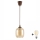 Brilagi - Κρεμαστό φωτιστικό LED με καλώδιο RETRO GLASS 1xE27/60W/230V διάμ. 14 cm καφέ/καπνιστό καφέ