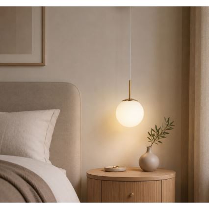 Brilagi - Κρεμαστό φωτιστικό MILO με καλώδιο 1xE27/60W/230V χρυσό