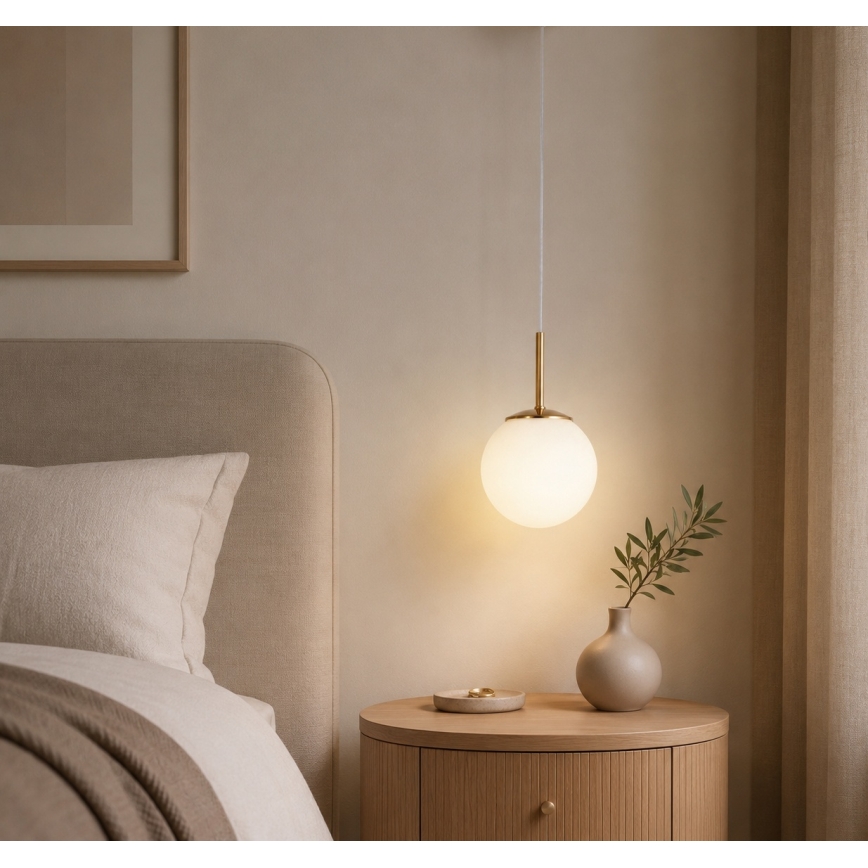Brilagi - Κρεμαστό φωτιστικό MILO με καλώδιο 1xE27/60W/230V χρυσό