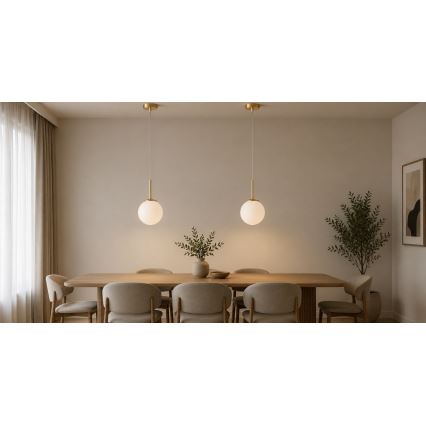 Brilagi - Κρεμαστό φωτιστικό MILO με καλώδιο 1xE27/60W/230V χρυσό