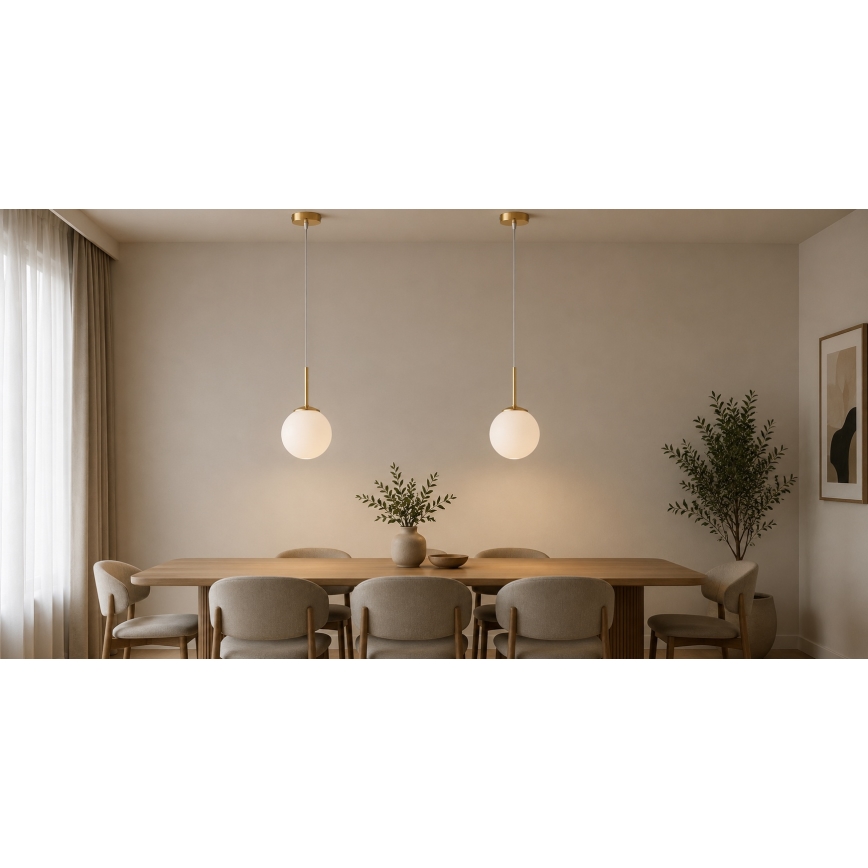 Brilagi - Κρεμαστό φωτιστικό MILO με καλώδιο 1xE27/60W/230V χρυσό