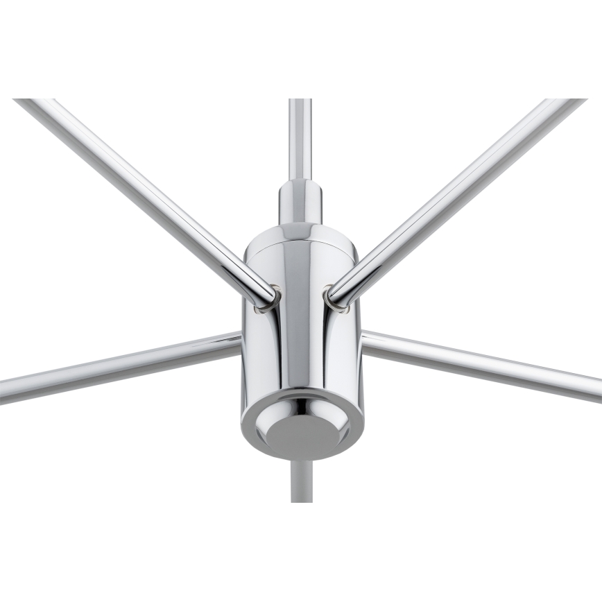 Brilagi - Κρεμαστό φωτιστικό MONTE με ράβδο 5xE27/60W/230V κρεμ/γυαλιστερό χρώμιο