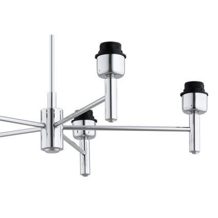 Brilagi - Κρεμαστό φωτιστικό MONTE με ράβδο 5xE27/60W/230V κρεμ/γυαλιστερό χρώμιο