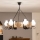 Brilagi - Κρεμαστό φωτιστικό σε αλυσίδα QUEEN 6xE14/40W/230V σε χρώμα δρυός