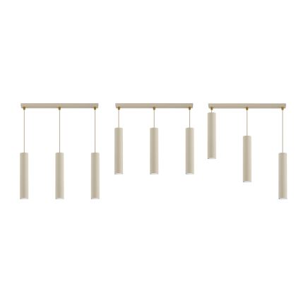 Brilagi - Κρεμαστό φωτιστικό σε καλώδιο 3xGU10/15W/230V μπεζ/χρυσό