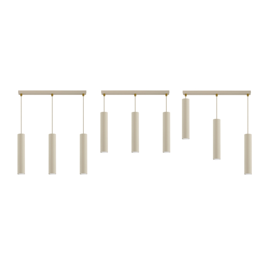 Brilagi - Κρεμαστό φωτιστικό σε καλώδιο 3xGU10/15W/230V μπεζ/χρυσό