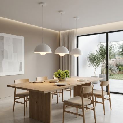 BRILAGI - Κρεμαστό φωτιστικό σε καλώδιο COSMO 1xE27/60W/230V διάμ. 30 cm λευκό/χρυσό