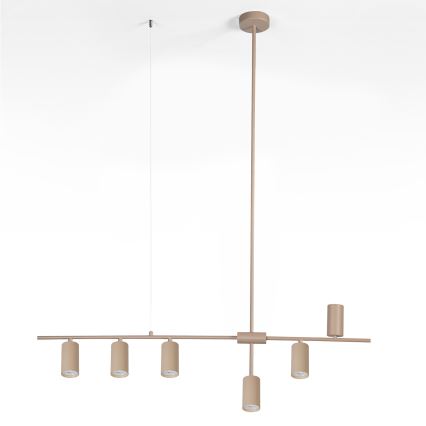 Brilagi - Κρεμαστό φωτιστικό σε καλώδιο CRANE 6xGU10/30W/230V μπεζ