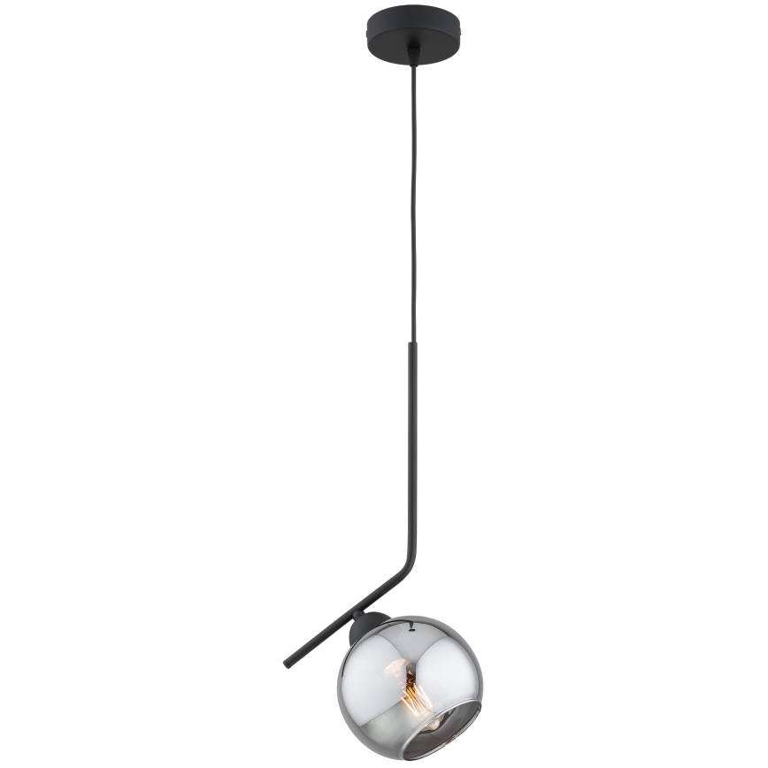 Brilagi - Κρεμαστό φωτιστικό σε καλώδιο DIOR 1xE27/60W/230V μαύρο/καπνιστό γκρι