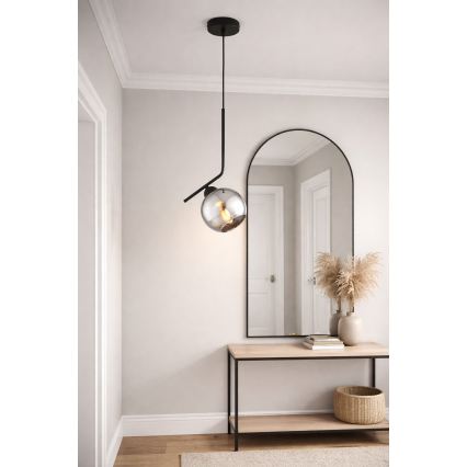 Brilagi - Κρεμαστό φωτιστικό σε καλώδιο DIOR 1xE27/60W/230V μαύρο/καπνιστό γκρι