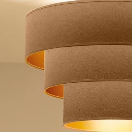 Brilagi - Κρεμαστό φωτιστικό σε καλώδιο LUNETA 1xE27/60W/230V Ø 40 cm μπεζ/χρυσό