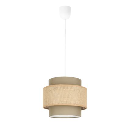 Brilagi - Κρεμαστό φωτιστικό σε καλώδιο RESNA 1xE27/60W/230V Ø 20 εκ. καφέ/μπεζ
