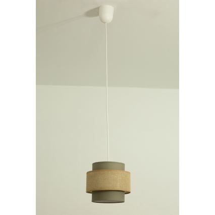Brilagi - Κρεμαστό φωτιστικό σε καλώδιο RESNA 1xE27/60W/230V Ø 20 εκ. καφέ/μπεζ