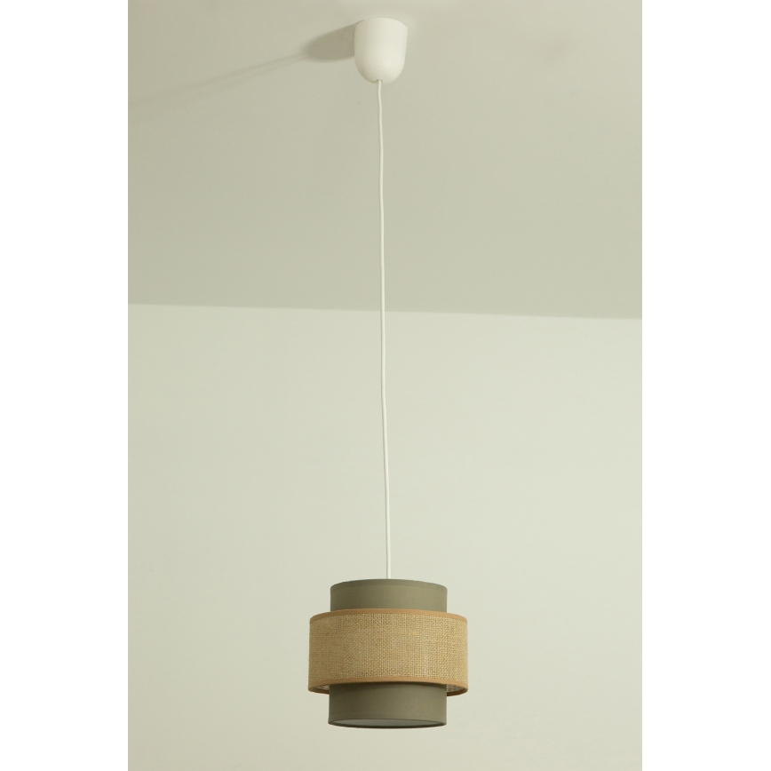 Brilagi - Κρεμαστό φωτιστικό σε καλώδιο RESNA 1xE27/60W/230V Ø 20 εκ. καφέ/μπεζ