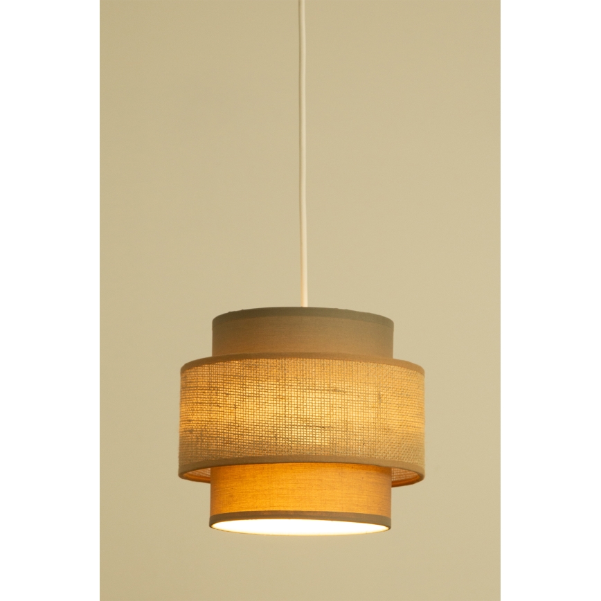 Brilagi - Κρεμαστό φωτιστικό σε καλώδιο RESNA 2xE27/60W/230V διάμ. 30 cm καφέ/μπεζ
