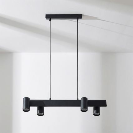 Brilagi - Κρεμαστό φωτιστικό σε καλώδιο SELE, 4x GU10, 30W, 230V, μαύρο