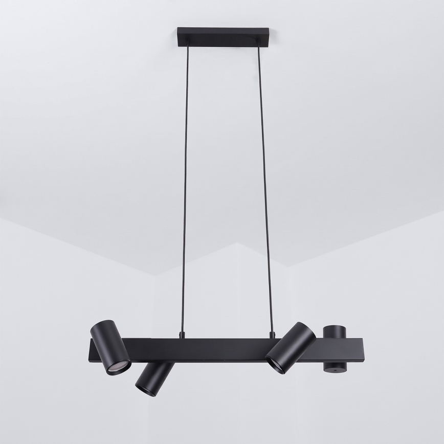 Brilagi - Κρεμαστό φωτιστικό σε καλώδιο SELE, 4x GU10, 30W, 230V, μαύρο