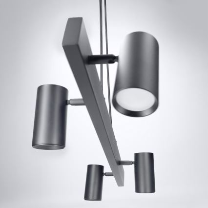 Brilagi - Κρεμαστό φωτιστικό σε καλώδιο SELE, 4x GU10, 30W, 230V, μαύρο