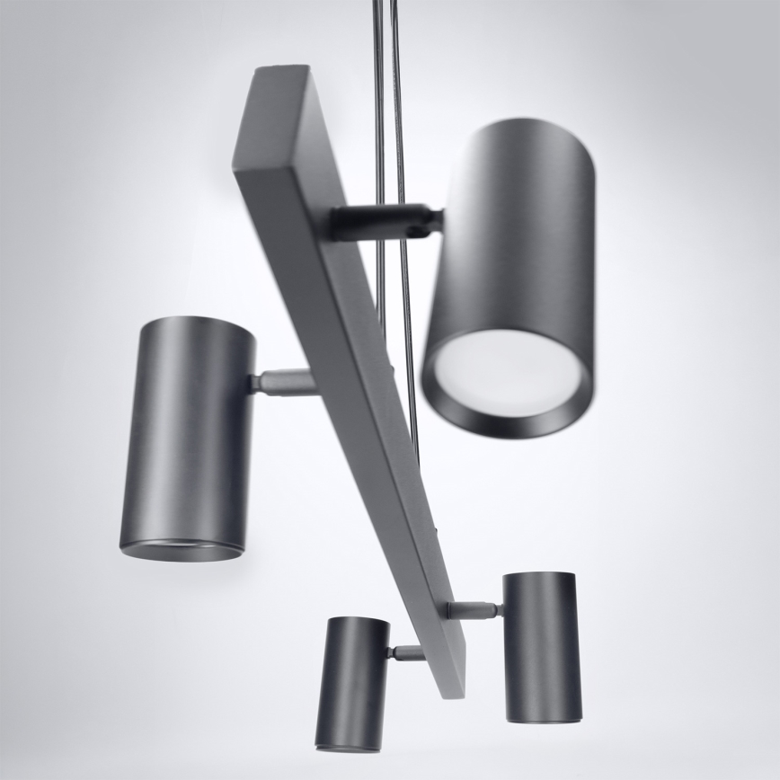 Brilagi - Κρεμαστό φωτιστικό σε καλώδιο SELE, 4x GU10, 30W, 230V, μαύρο