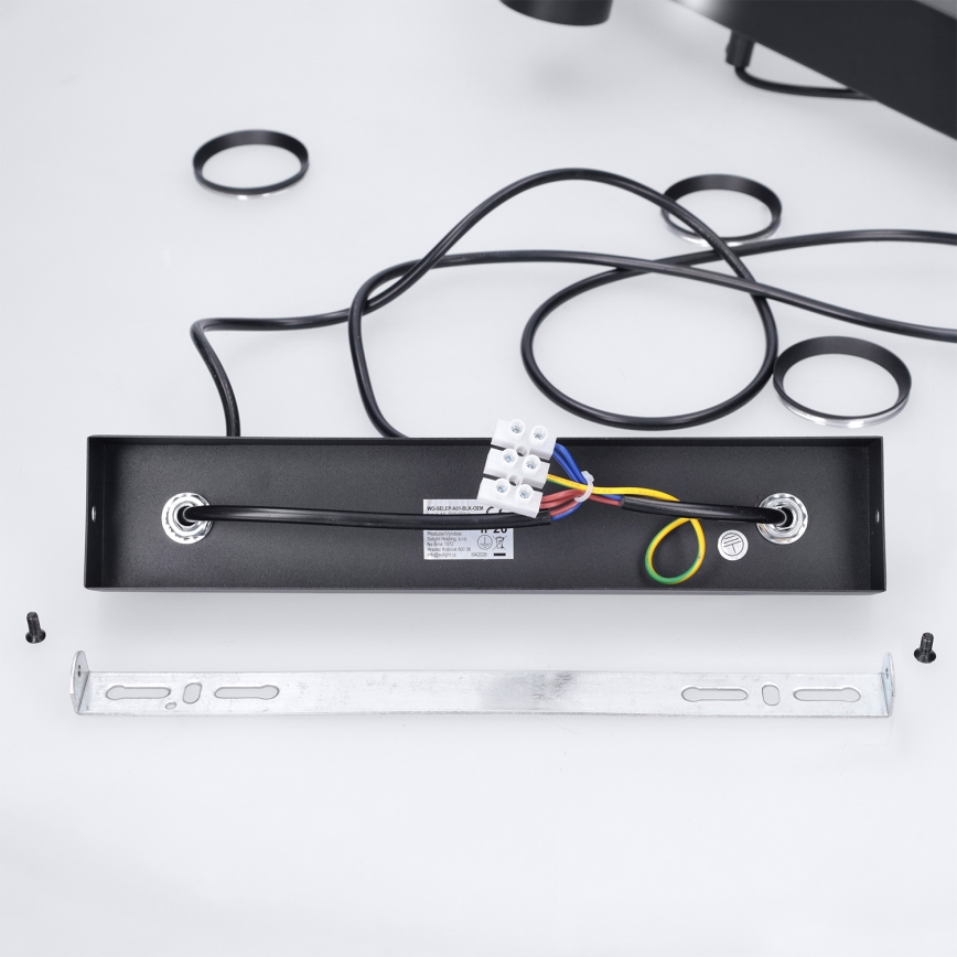 Brilagi - Κρεμαστό φωτιστικό σε καλώδιο SELE, 4x GU10, 30W, 230V, μαύρο