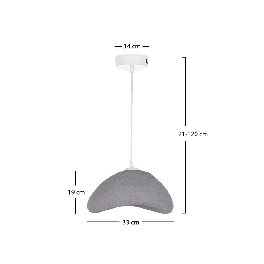 Brilagi - Κρεμαστό φωτιστικό σε καλώδιο WABI SABI 1xE27/40W/230V διάμ. 33 εκ. γκρι