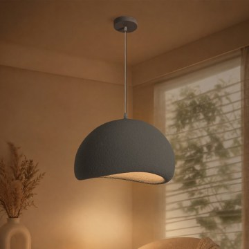 BRILAGI - Κρεμαστό φωτιστικό σε καλώδιο WABI SABI 1xE27/60W/230V Ø 40 εκ. γκρι