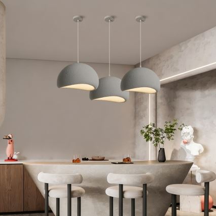 BRILAGI - Κρεμαστό φωτιστικό σε καλώδιο WABI SABI 1xE27/60W/230V Ø 40 εκ. γκρι