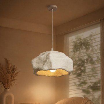 BRILAGI - Κρεμαστό φωτιστικό σε καλώδιο WABI SABI 1xE27/60W/230V Ø 42 cm λευκό