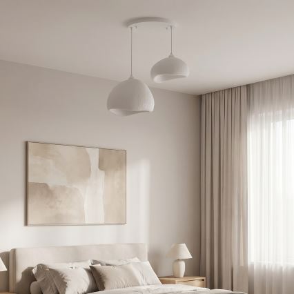 Brilagi - Κρεμαστό φωτιστικό σε καλώδιο WABI SABI 2xE27/40W/230V Ø 70 cm λευκό