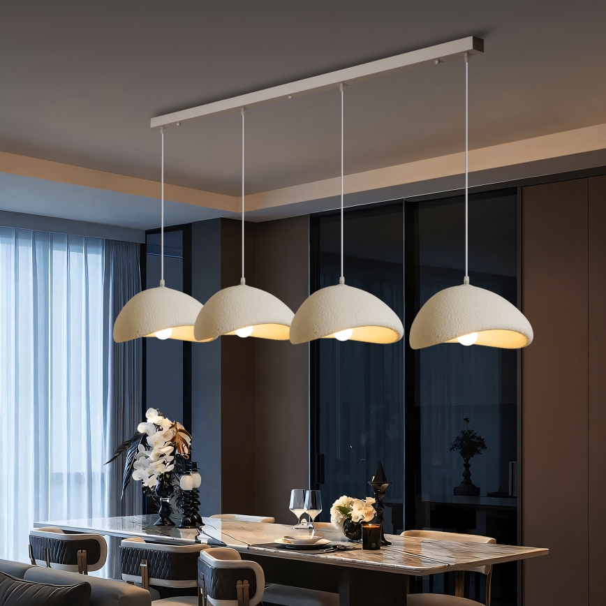 BRILAGI - Κρεμαστό φωτιστικό σε καλώδιο WABI SABI 4xE27/60W/230V λευκό