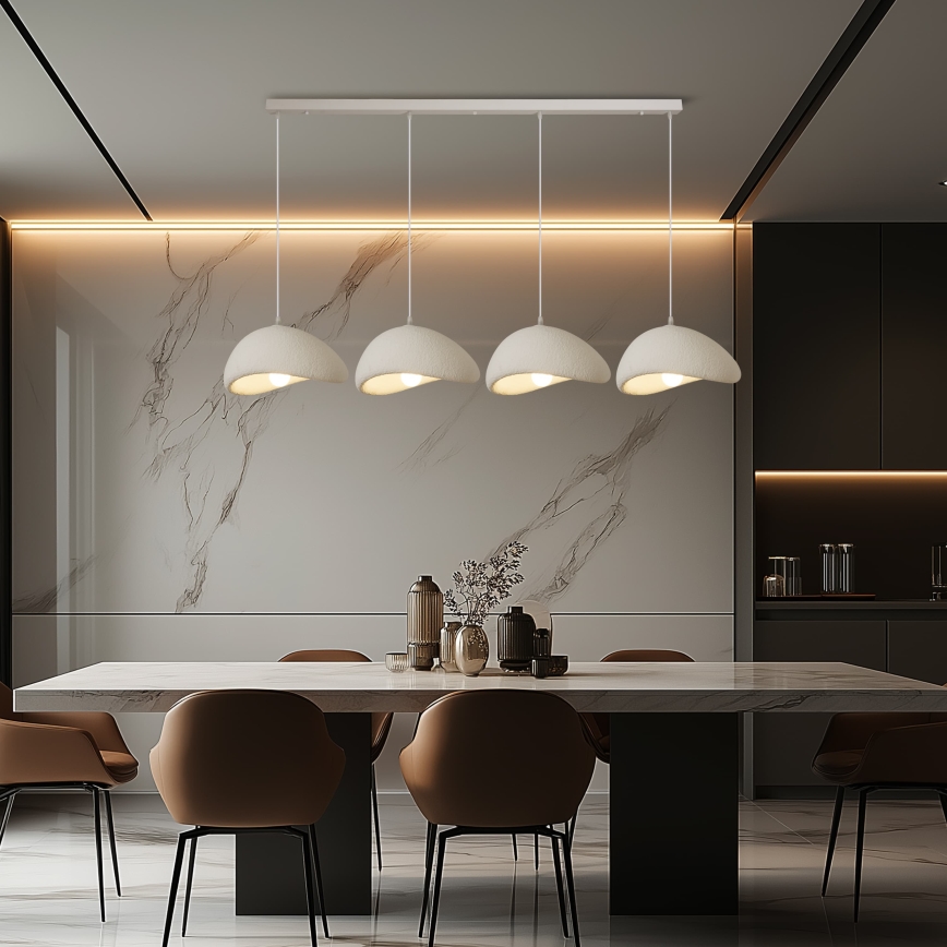 BRILAGI - Κρεμαστό φωτιστικό σε καλώδιο WABI SABI 4xE27/60W/230V λευκό