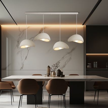 BRILAGI - Κρεμαστό φωτιστικό σε καλώδιο WABI SABI 4xE27/60W/230V λευκό