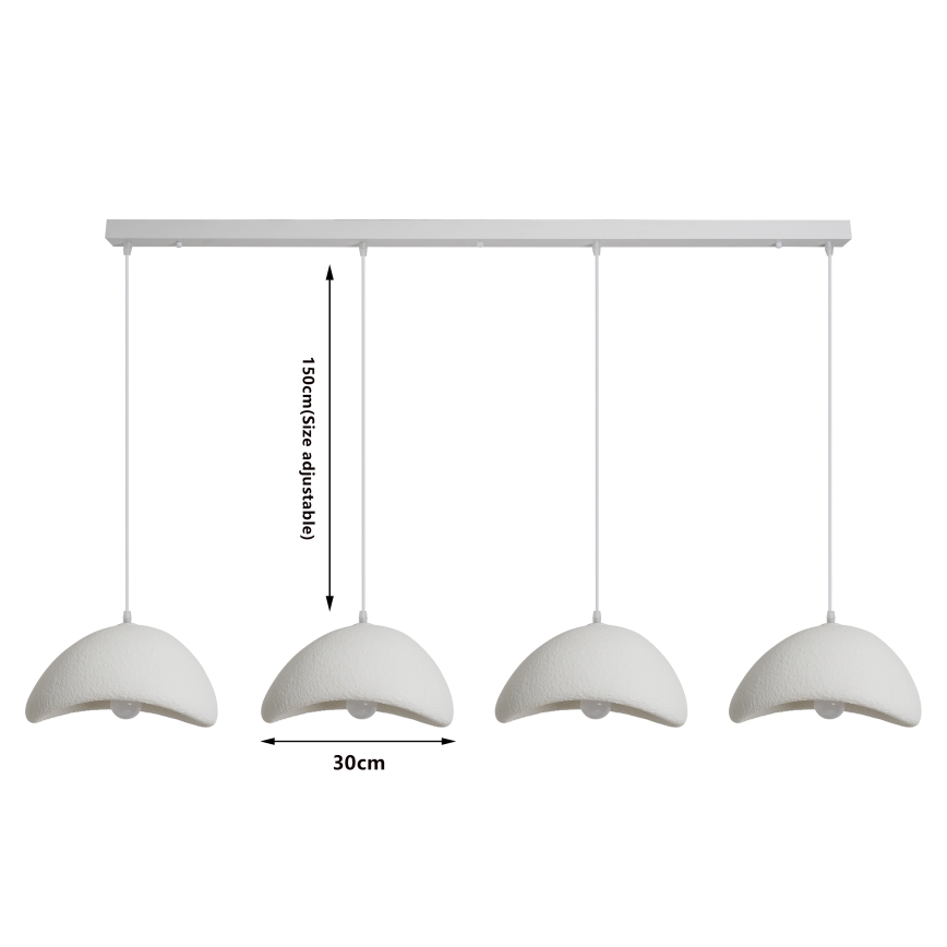 BRILAGI - Κρεμαστό φωτιστικό σε καλώδιο WABI SABI 4xE27/60W/230V λευκό