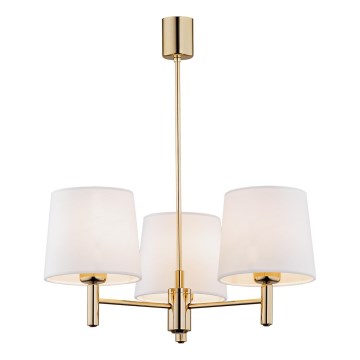 Brilagi - Κρεμαστό φωτιστικό σε ράβδο MONTE 3xE27/15W/230V εκρού/χρυσό