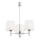 Brilagi - Κρεμαστό φωτιστικό σε ράβδο MONTE 3xE27/60W/230V εκρού/γυαλιστερό χρώμιο