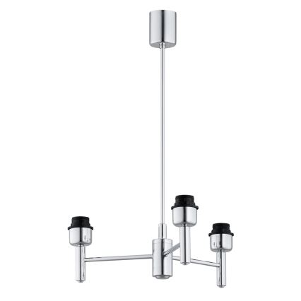 BRILAGI - Κρεμαστό φωτιστικό σε ράβδο MONTE 3xE27/60W/230V εκρού/γυαλιστερό χρώμιο