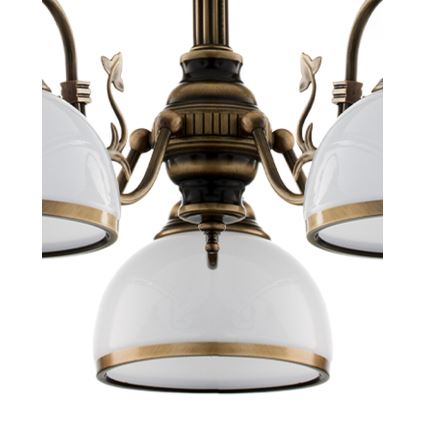 Brilagi - Κρεμαστό φωτιστικό σε ράβδο TAURUS 5xE27/15W/230V Ø 70 εκ., μπρονζέ