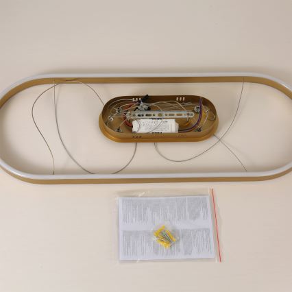 Brilagi - Κρεμαστό φωτιστικό PONDIE LED με καλώδιο LED/44W/230V 80x30 cm, χρυσό